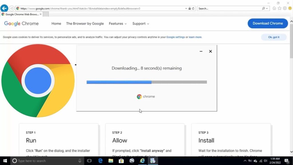 How to Download and Install Google Chrome on your Laptop 2022